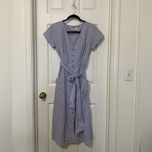 GAL MEETS GLAM Lavender Button Front Dress Size 8